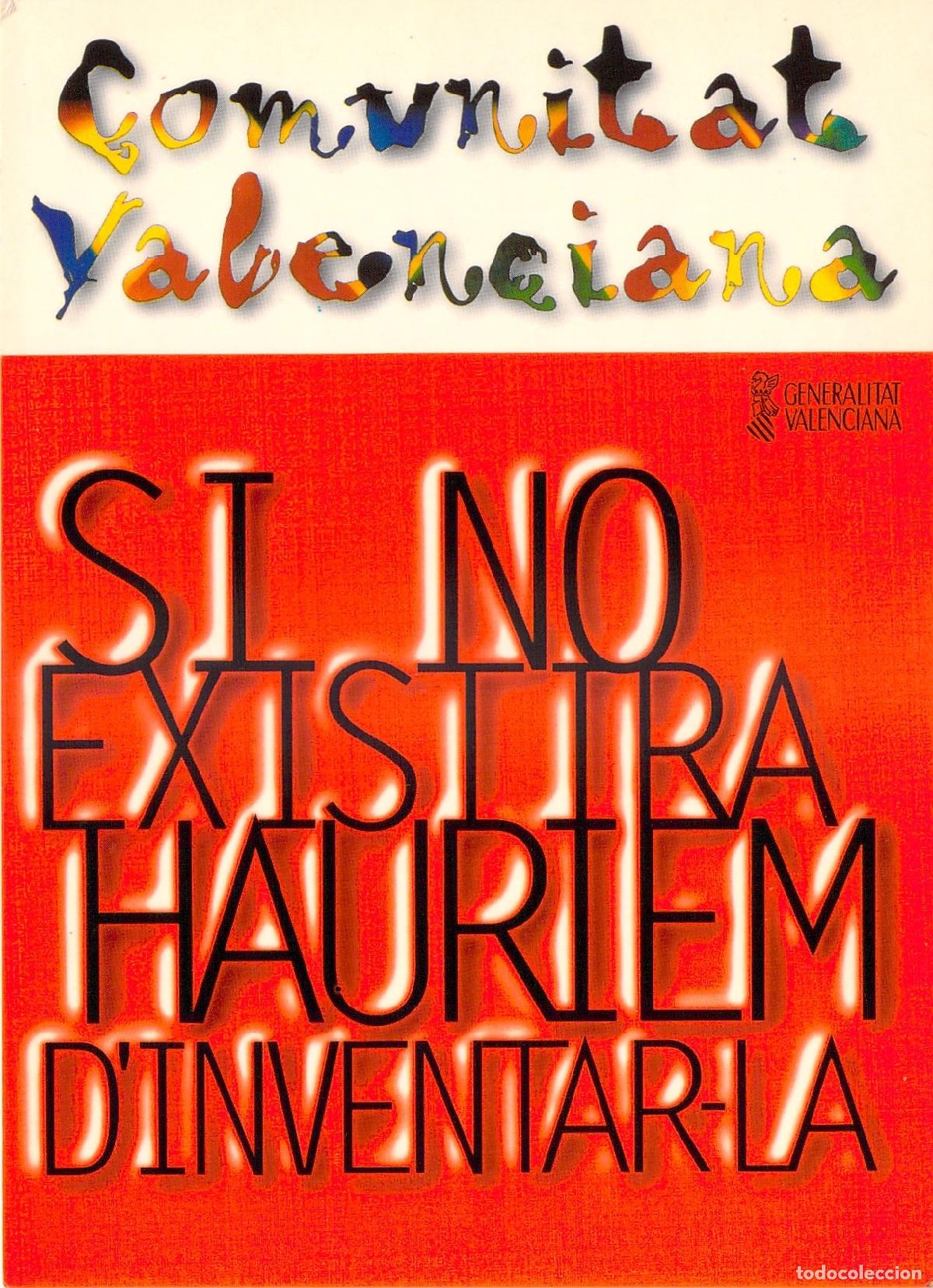 Postales: Postal Publicitaria Generalitat Valenciana Comunidad Valenciana