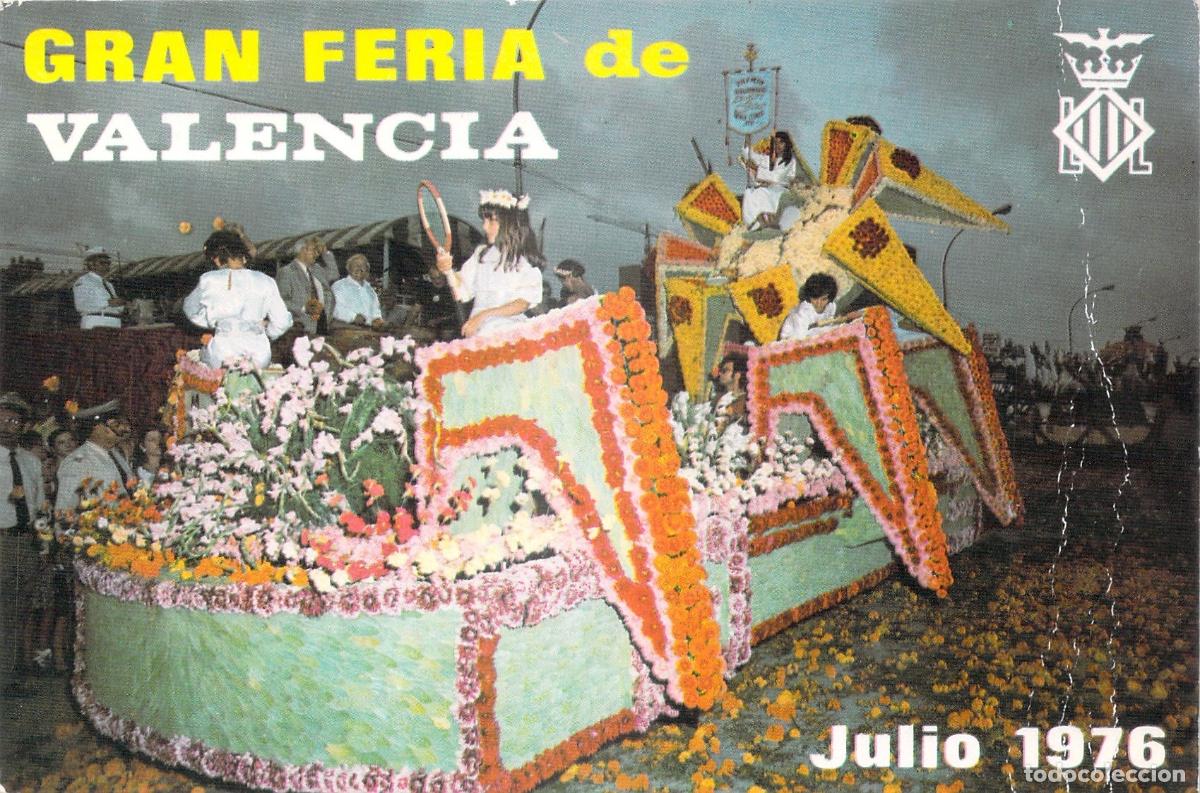 Postales: Postal de la Gran Feria de Valencia, Carroza de Flores Naturales