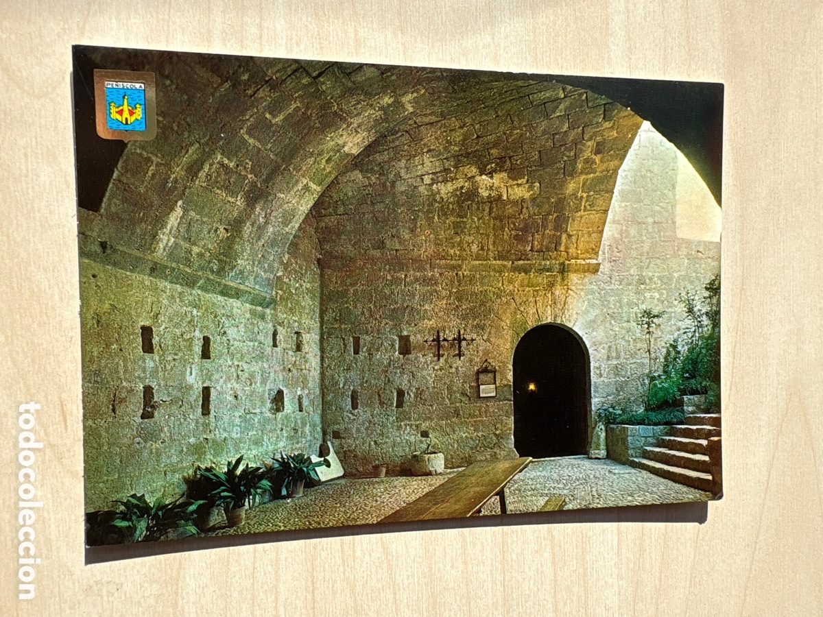 Postales: PE&Ntilde;ISCOLA CASTELLON - VESTIBULO DEL CASTILLO - COMAS ALDEA 7 - S/C. ASM