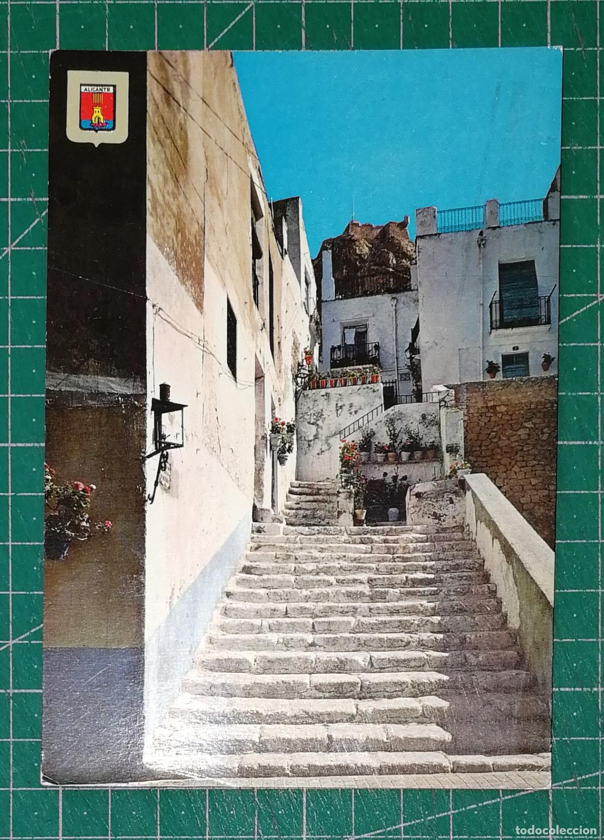 Postales: TARJETA POSTAL. ALICANTE. 134 Barrio t&iacute;pico Carrer La Divina Pastora. - A. Subirats Casanovas