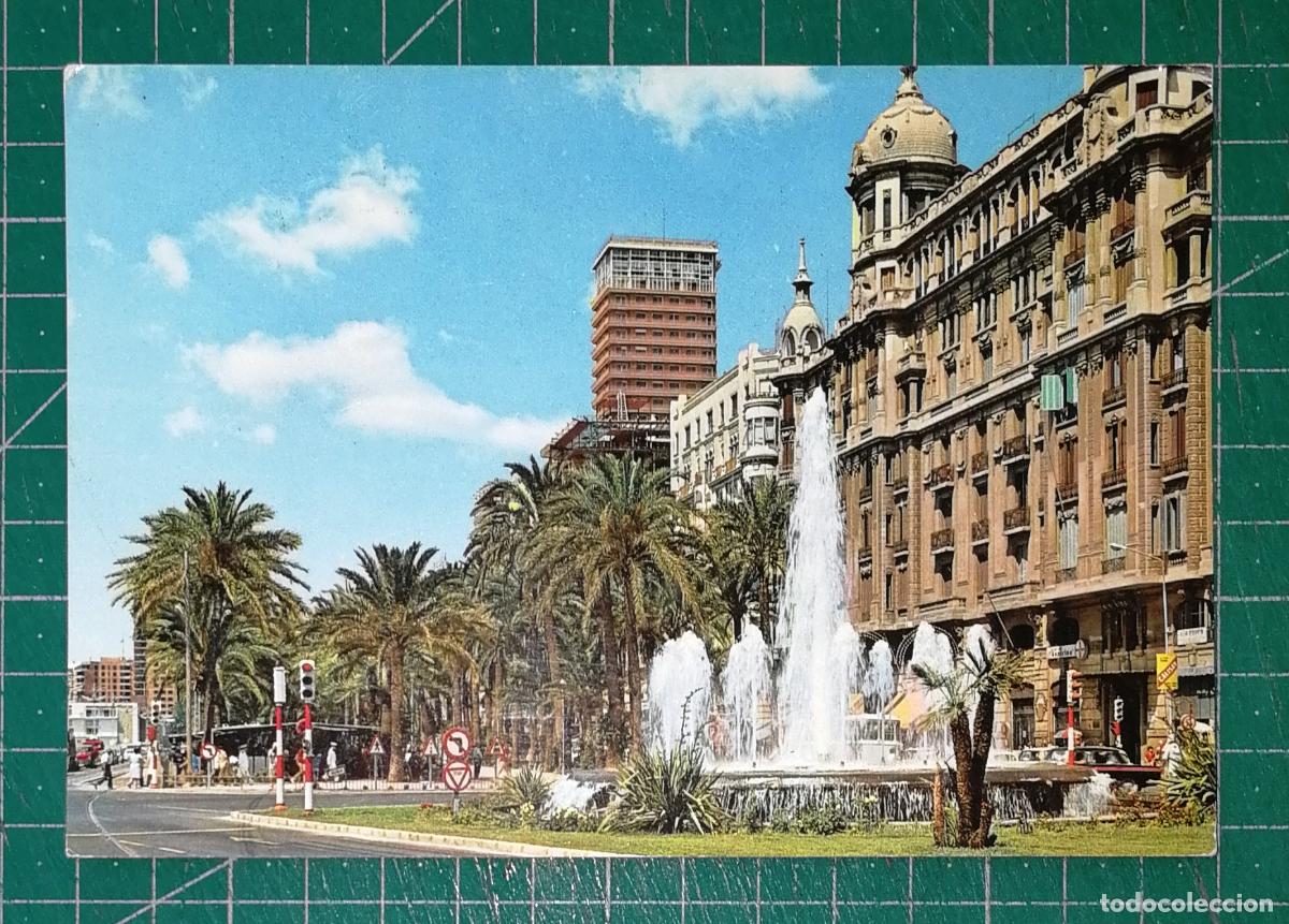 Postales: TARJETA POSTAL. ALICANTE. Fuente Monumental y Explanada de Espa&ntilde;a. - Garc&iacute;a Garrabella