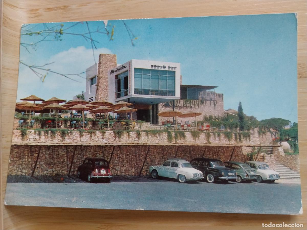 Postales: URBANIZACION CAMPOAMOR SNACK BAR MONTEPIEDRA COSTA LUZ ALICANTE ED GUIRAO 15 CIRCULADA 1964