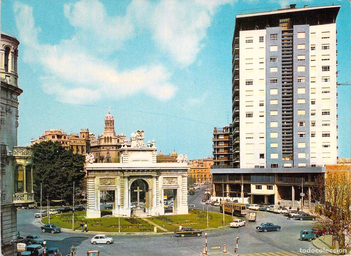 Postales: Postal de la Plaza del Marqu&eacute;s de Estella en Valencia
