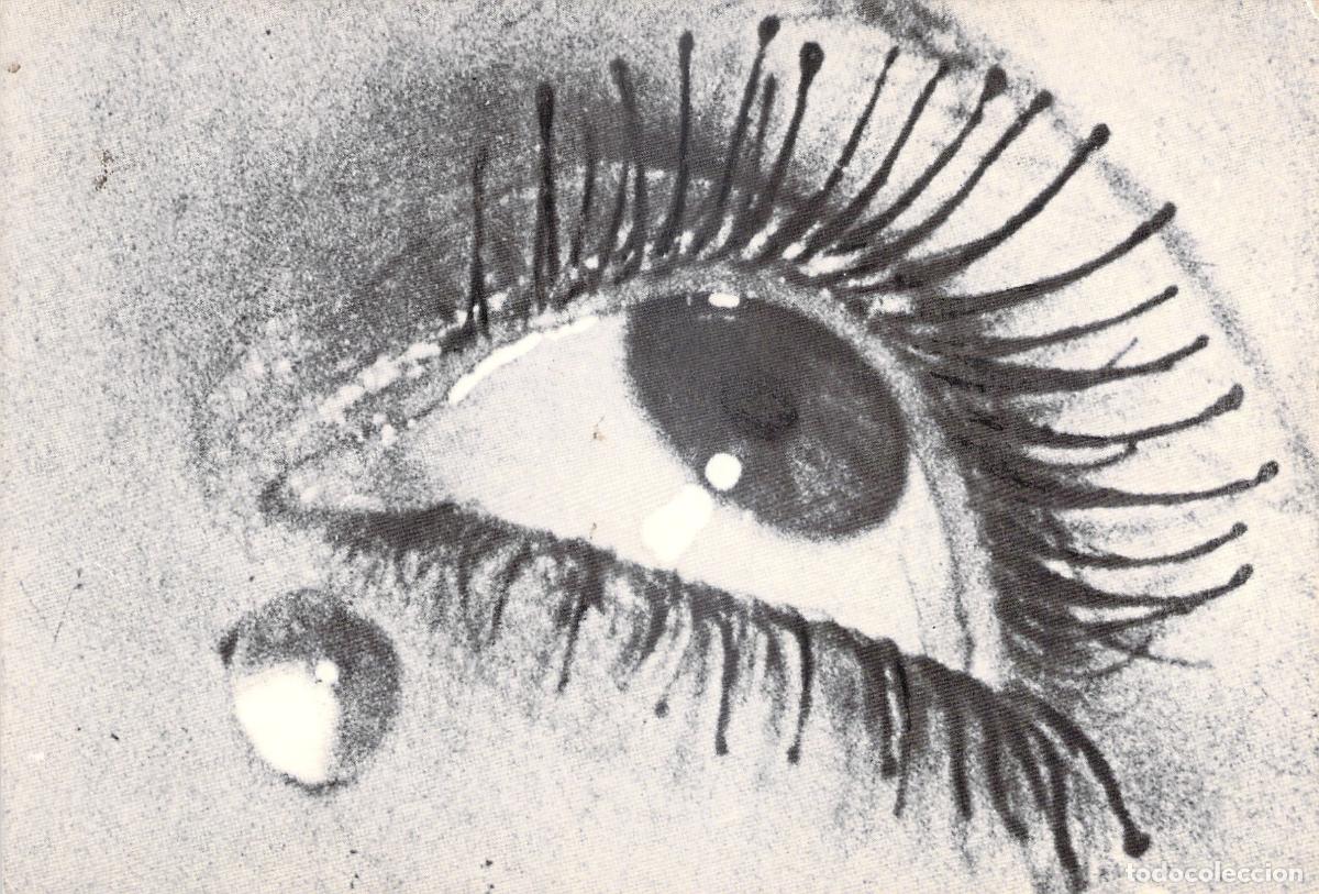 Postales: Postal de Arte Man Ray Ll&agrave;grimes Exposici&oacute;n Valencia Barcelona