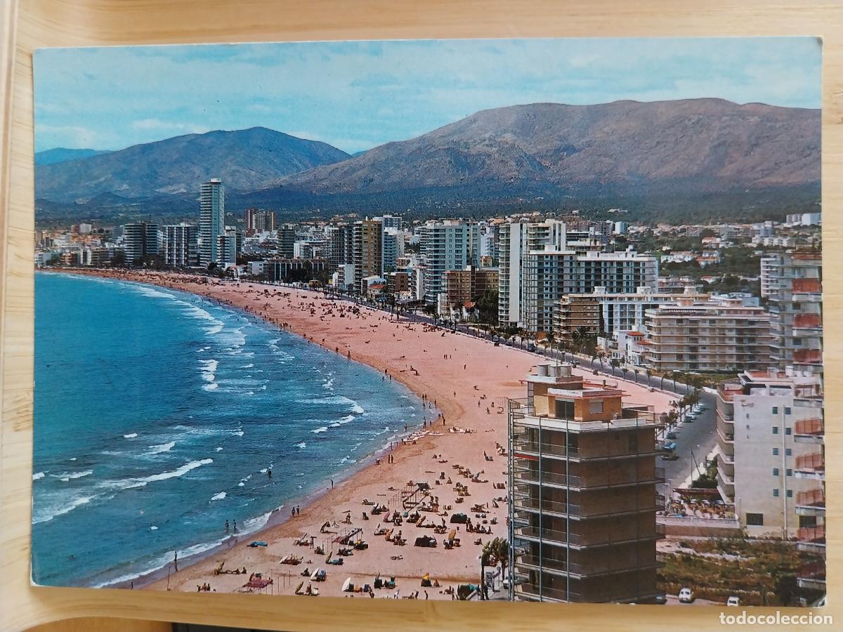 Postales: BENIDORM PLAYA LEVANTE ED ZERKOWITZ SERIE 104 11 CIRCULADA A&Ntilde;O 1970 ANIMADA EDIFICIOS