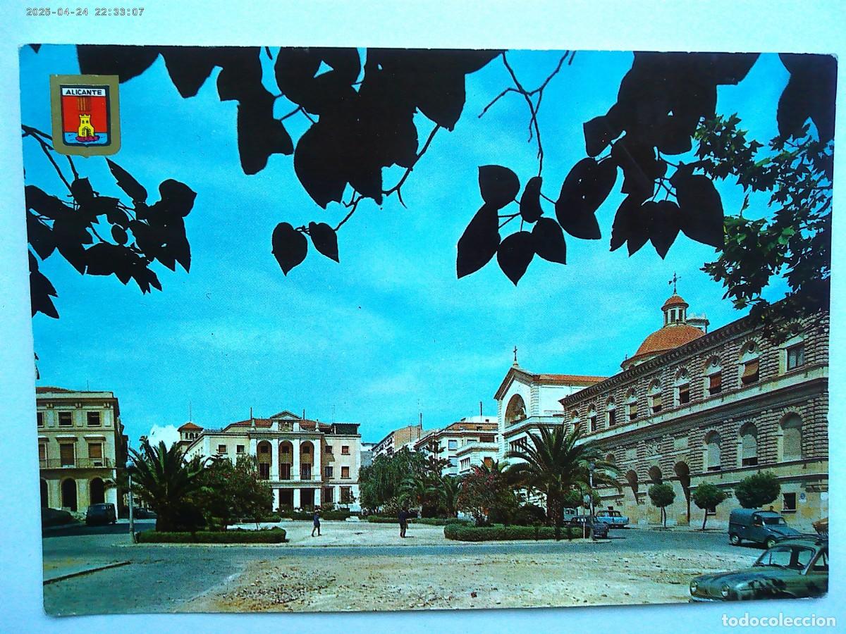 Cartoline: POSTAL DE ALICANTE : PLAZA DEL GENERALISIMO . A&Ntilde;OS 60