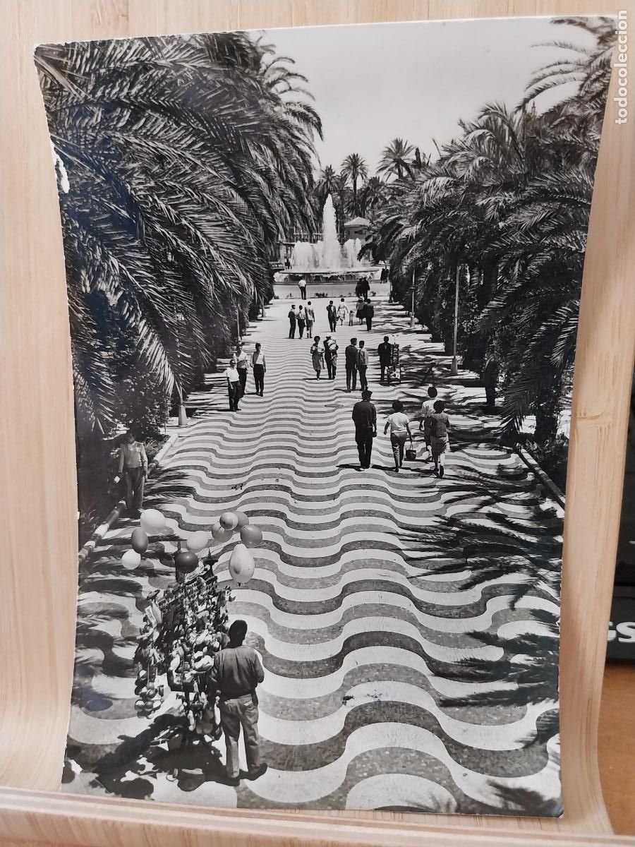 Postales: EXPLANADA DE ESPA&Ntilde;A ALICANTE ED ZERKOWITZ 12050 ESCRITA A&Ntilde;O 1962 ANIMADA ORIGINAL