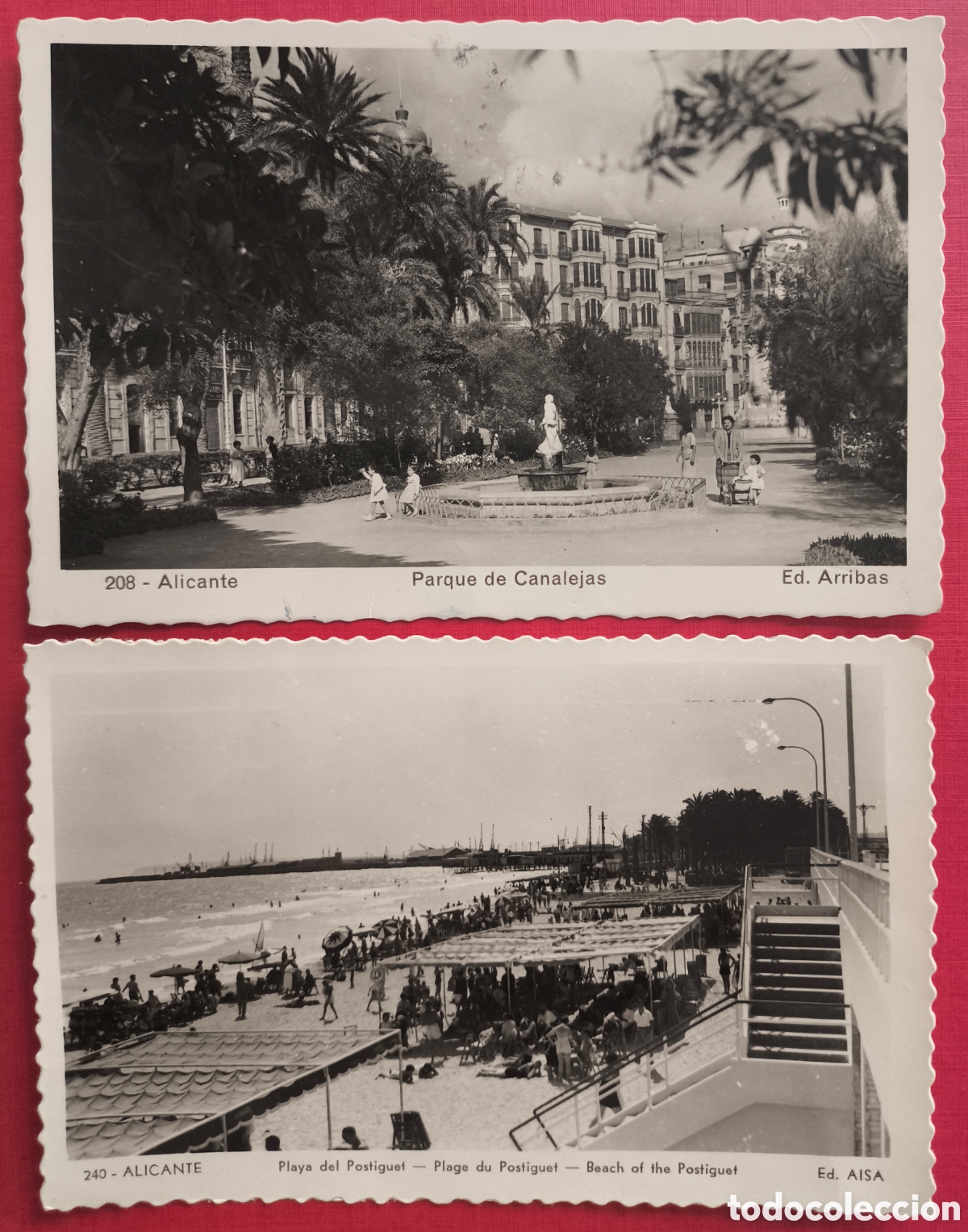 Postales: ALICANTE POSTAL FOTOGR&Aacute;FICA LOTE 2 C. 1955