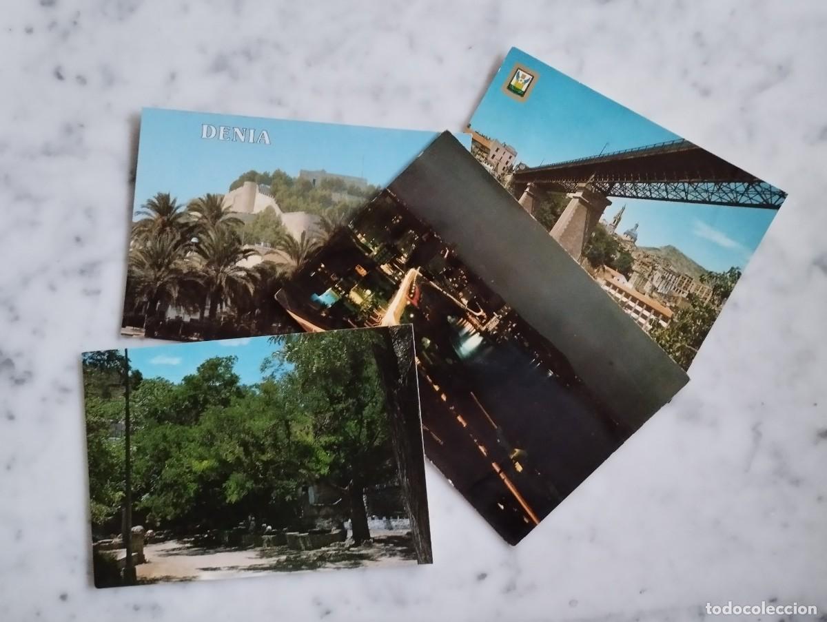Postcards: 4 POSTALES ALICANTE,CONCENTAINA,ALCOY,DENIA,