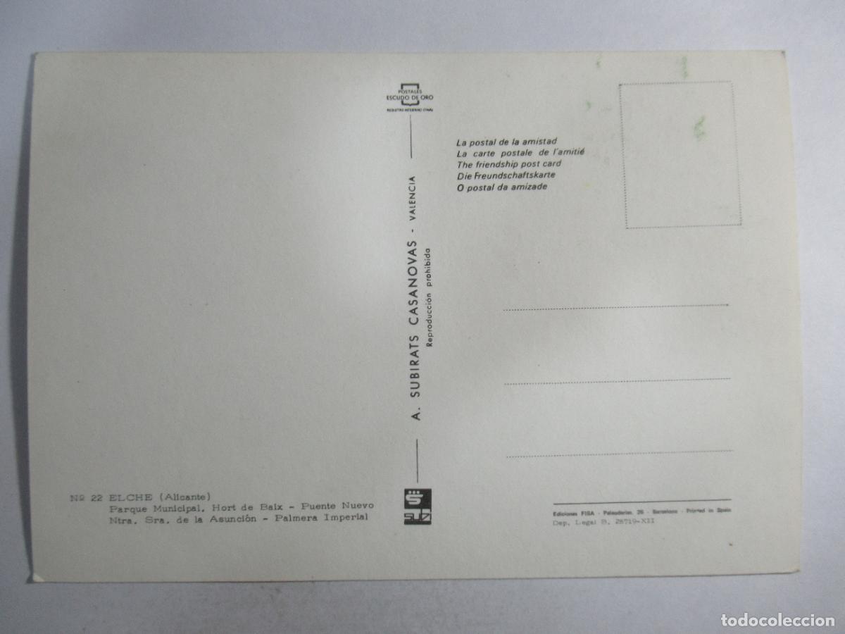 Postales: Elche (Alicante) - Mapa - S/C - Foto 2