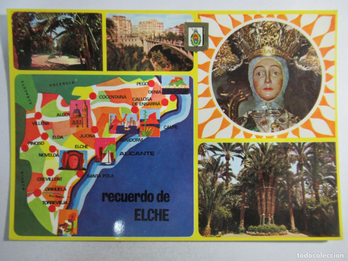 Postales: Elche (Alicante) - Mapa - S/C