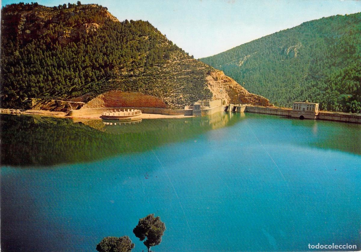 Postales: Postal Pantano del General&iacute;simo Benag&eacute;ber Utiel Valencia Presa