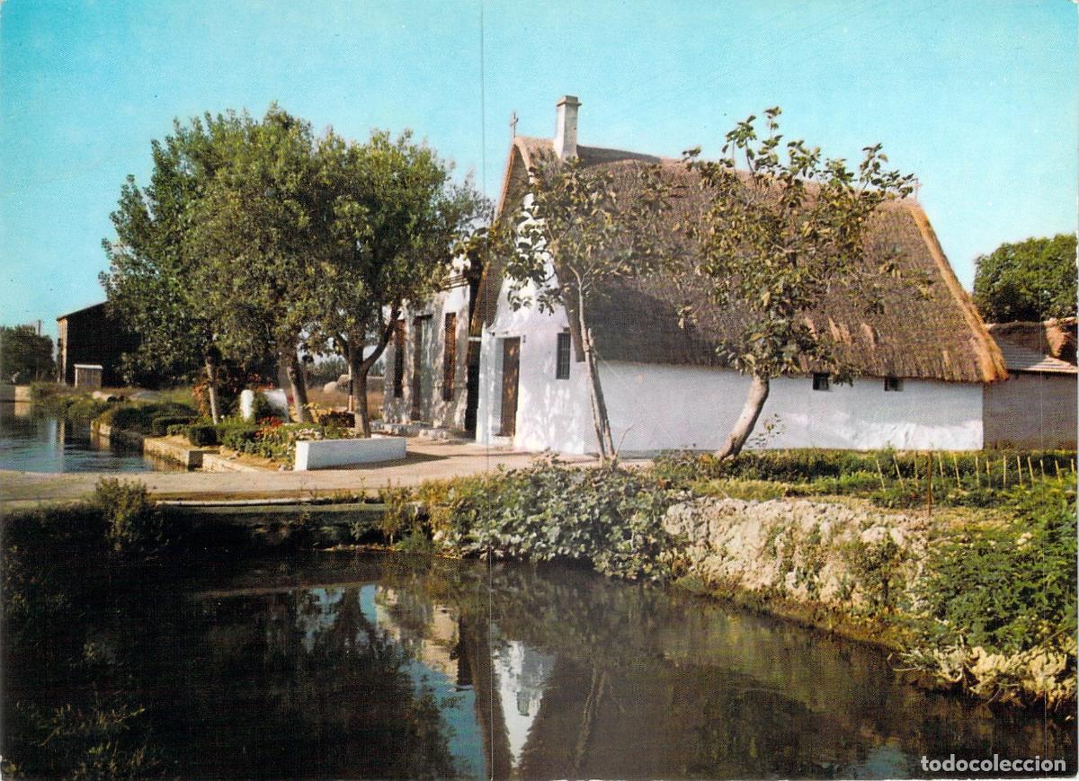 Postales: Postal de Valencia - Barracas T&iacute;picas y Canal en la Huerta