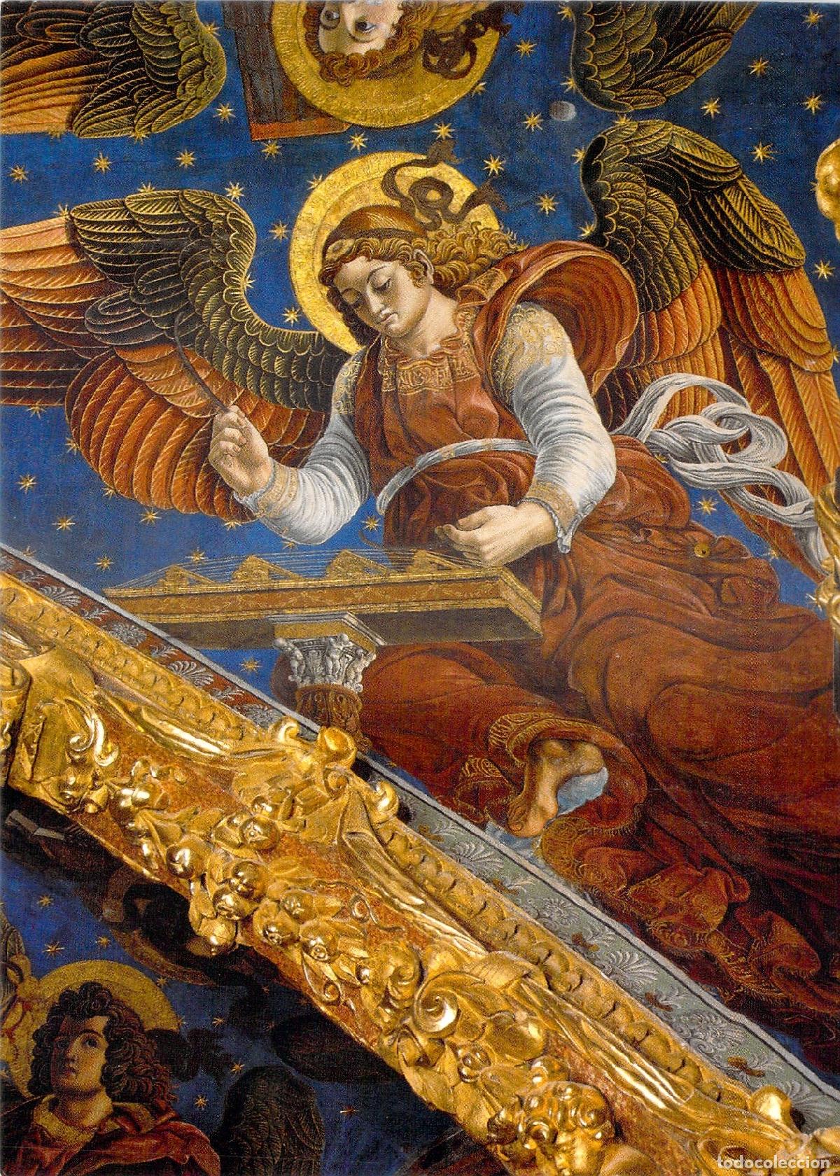 Postales: Postal de los &Aacute;ngeles M&uacute;sicos, Catedral de Valencia - &Aacute;ngel con Dulcema