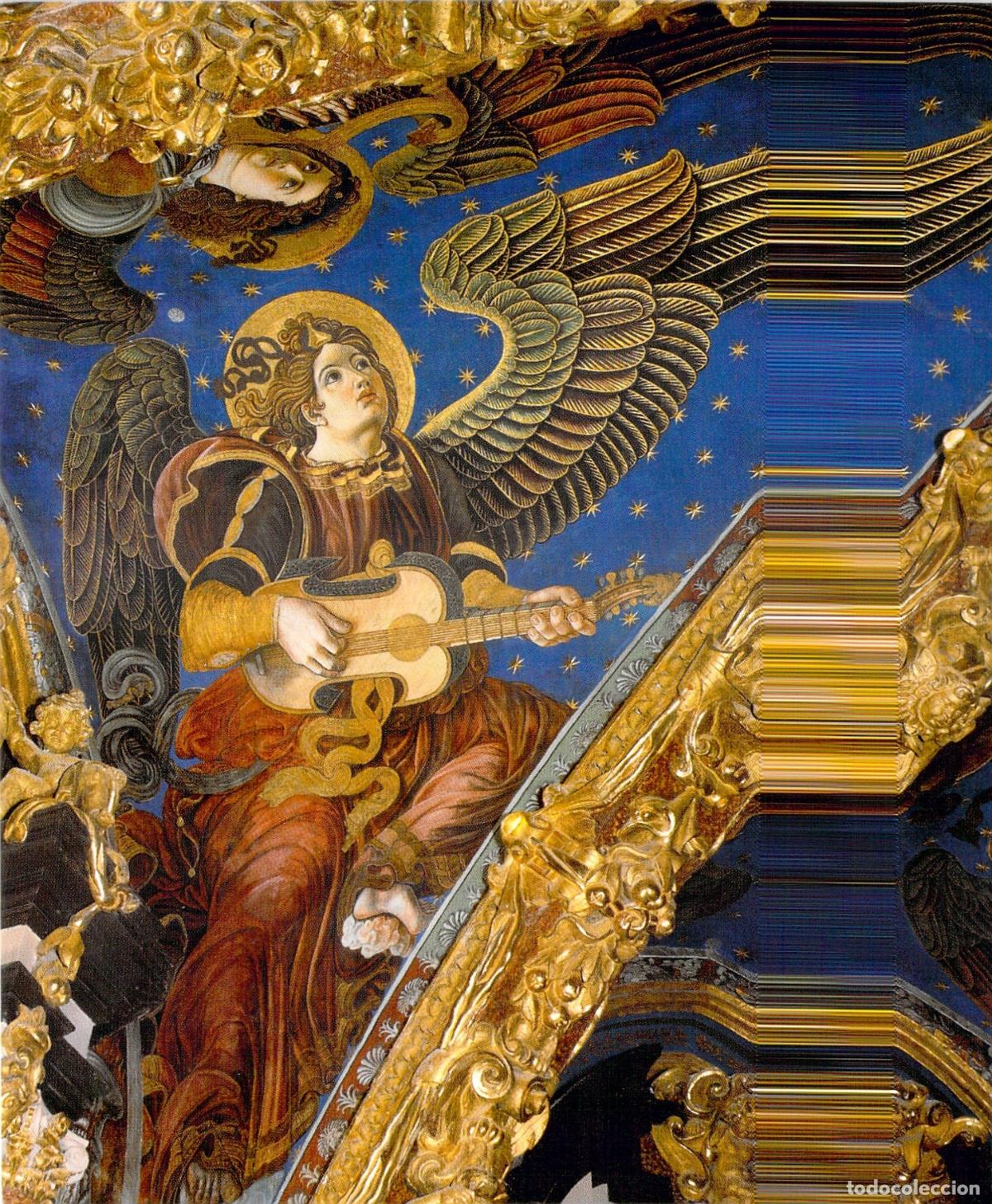 Postales: Postal &Aacute;ngel Pulsando el La&uacute;d Catedral de Valencia Paolo da San Leocadio