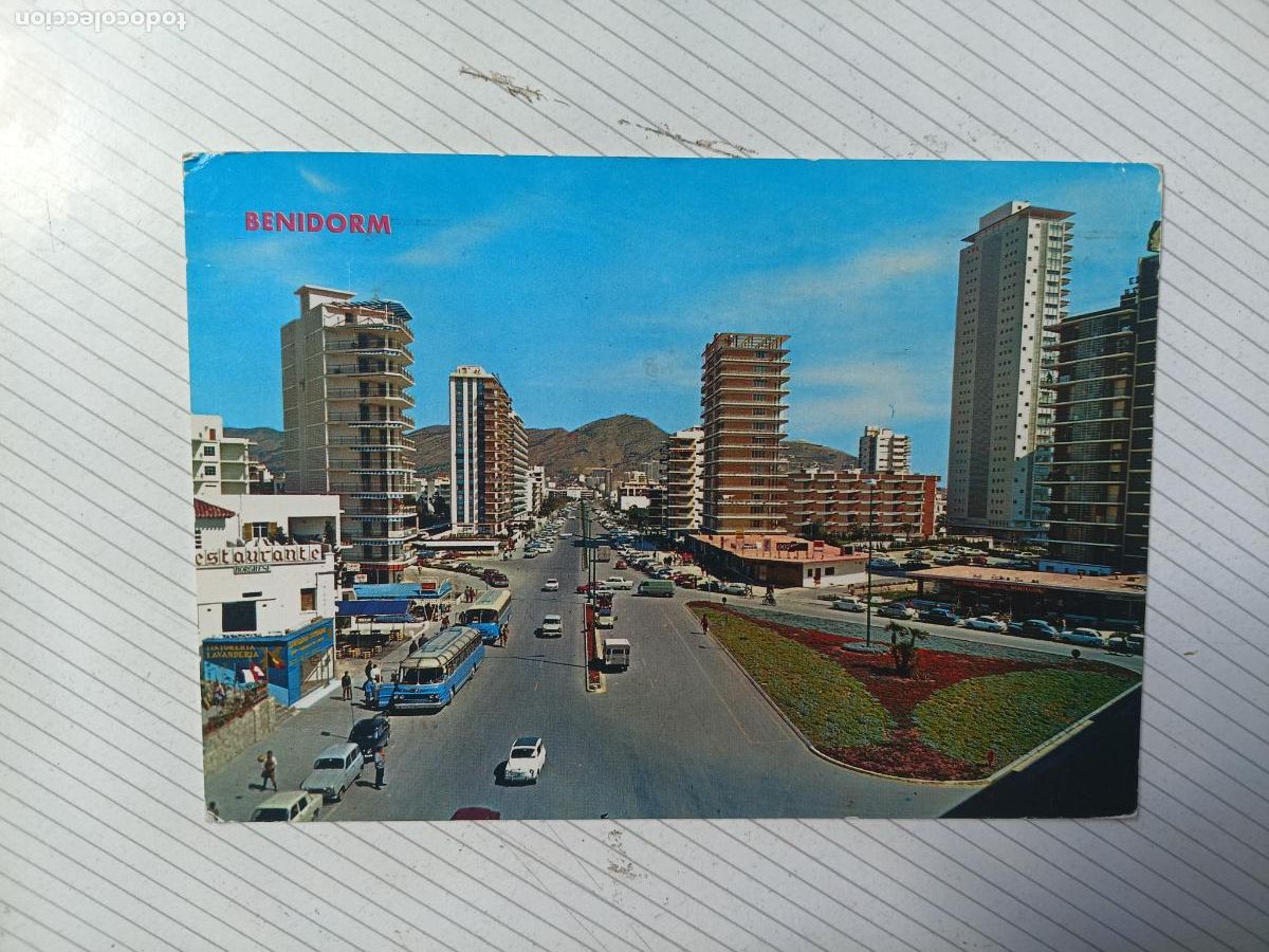 Postales: Benidorm, postal circulada a&ntilde;os 70