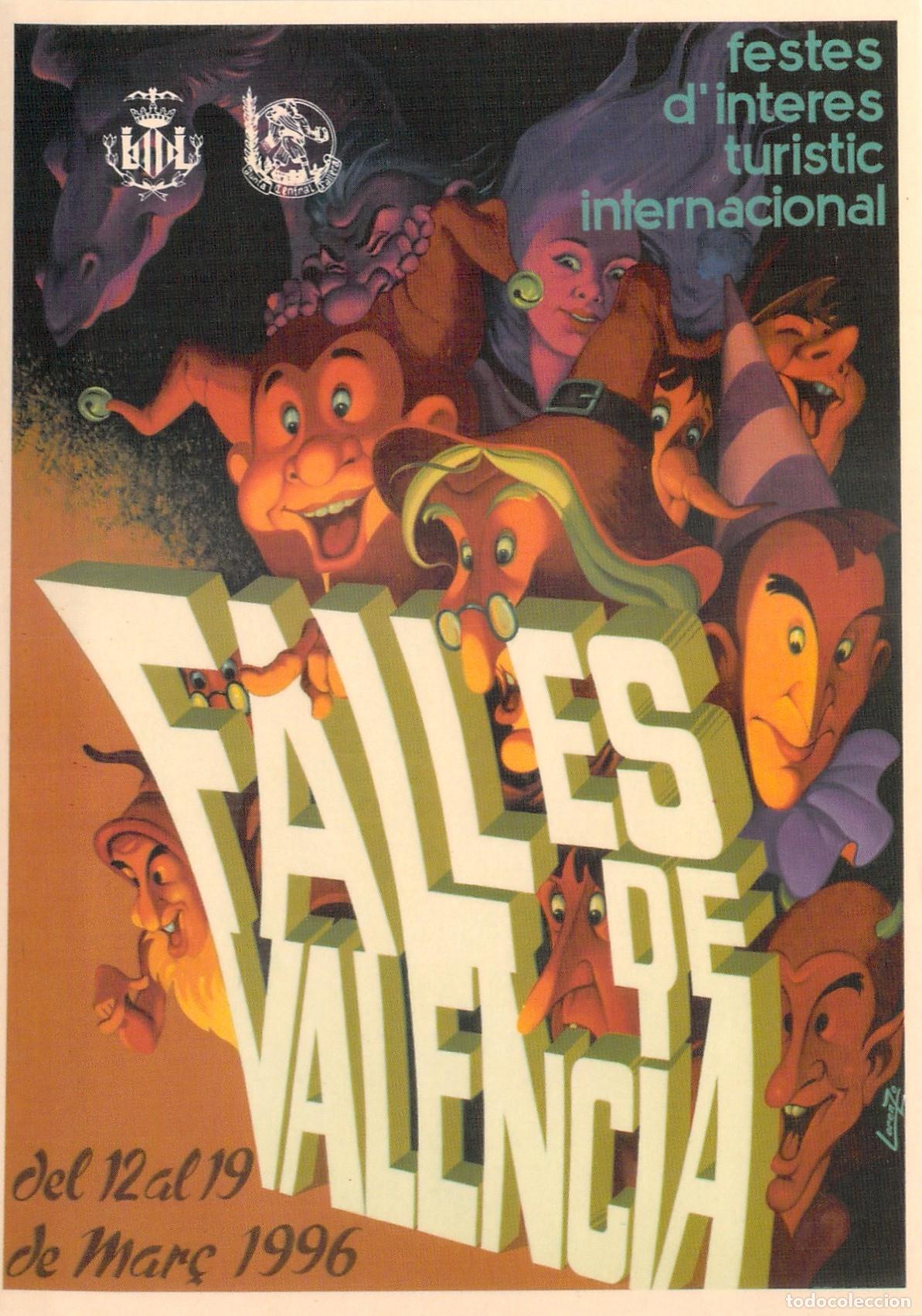 Postales: Postal Cartel 1er Premio Fallas de Valencia por Vicente Lorenzo