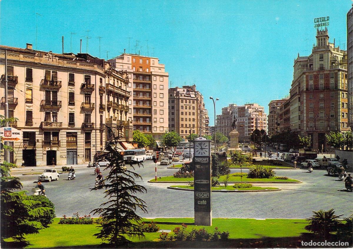 Postales: Postal de la Plaza de Espa&ntilde;a en Valencia - Serie Zerkowitz