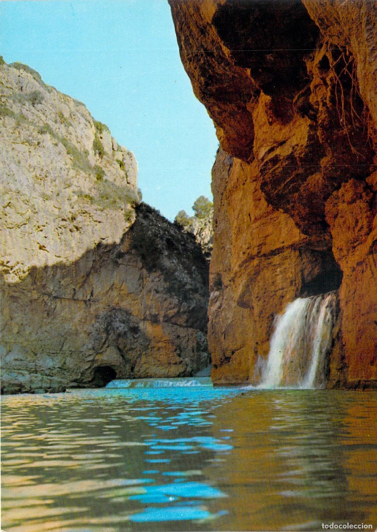 Postales: Postal de Chulilla, Valencia - Vista del Charco Azul y Cascada