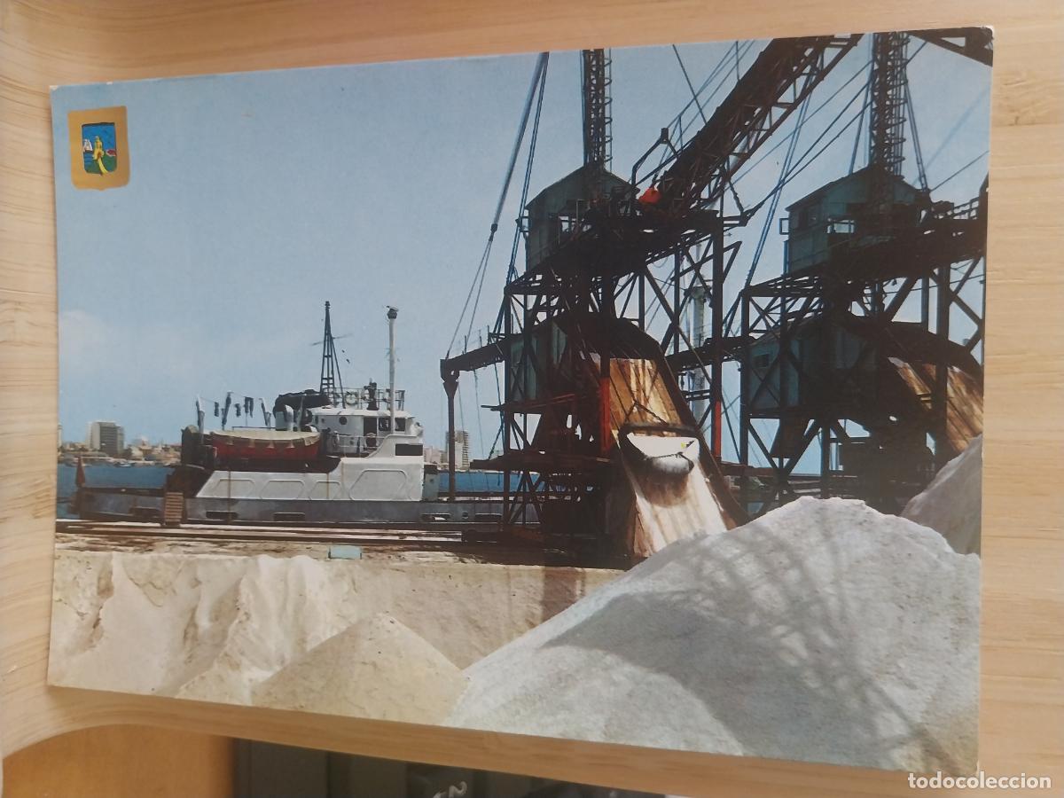 Postales: TORREVIEJA MUELLE DE LA SAL ALICANTE ED FISA 38 SC ORIGINAL ANIMADA