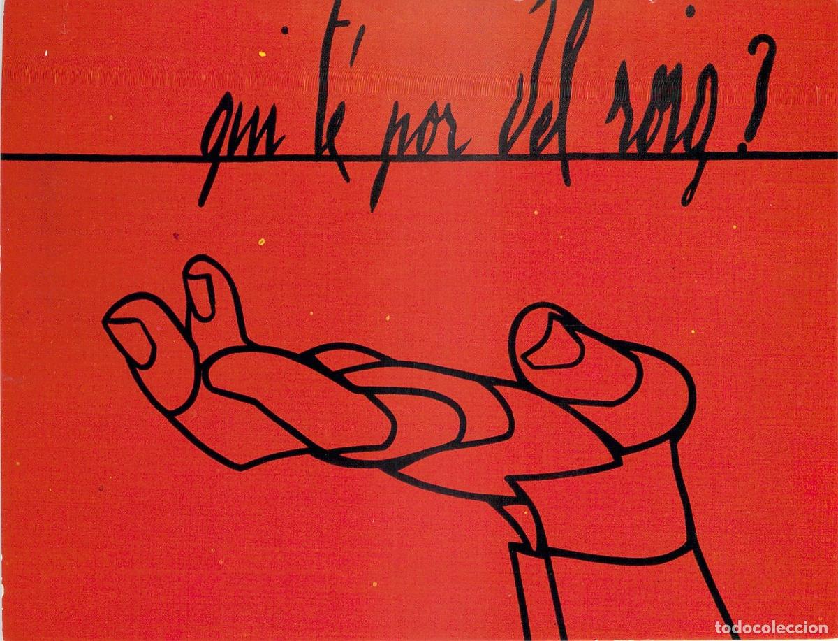 Postales: Postal de Arte Contempor&aacute;neo Valerio Adami - Qui t&eacute; por del roig?