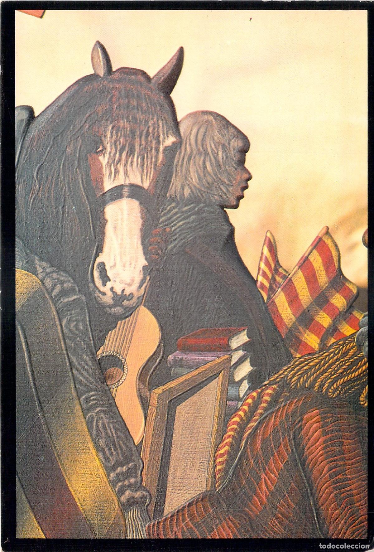 Postales: Postal de Arte Antoni Mir&oacute; Un poble sota les llances Alcoi Valencia