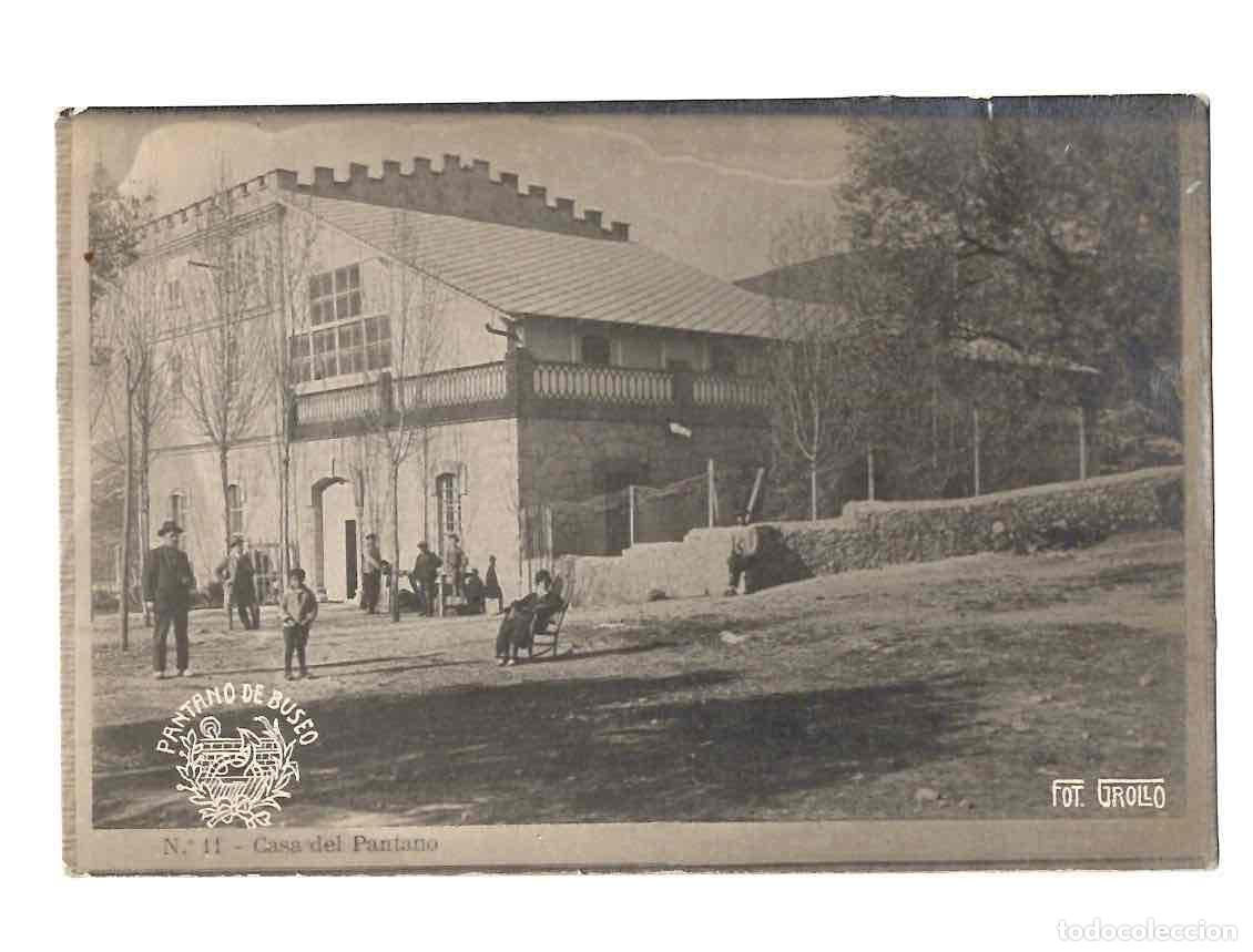 Postales: TARJETA POSTAL VALENCIA PANTANO DE BUSEO N&ordm; 11 CASA DEL PANTANO. FOT. GROLLO