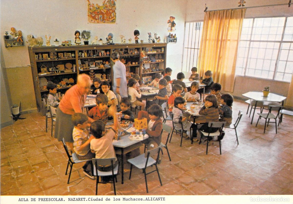 Postales: Postal de Aula de Preescolar en Ciudad de los Muchachos Nazaret, Alicante