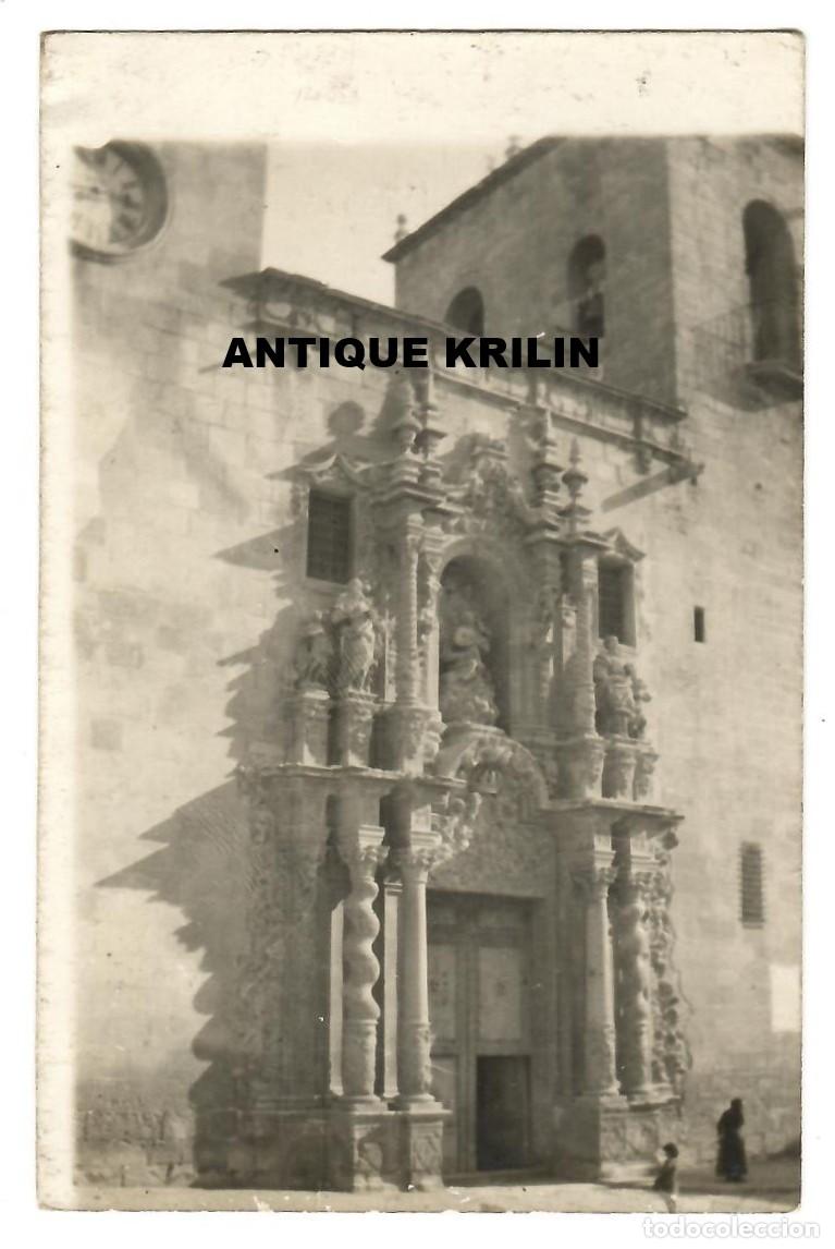 Postales: ALICANTE / IGLESIA DE SANTA MARIA / POSTAL FOTOGRAFICA / SIN FRANQUEAR