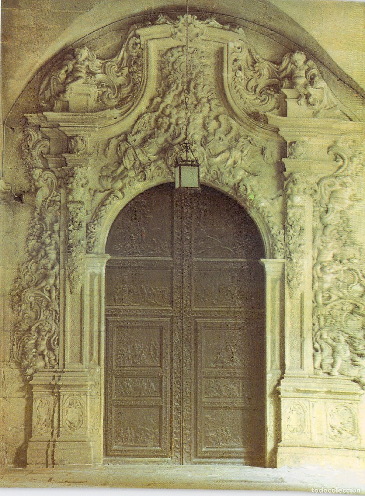 Postales: Postal de la Concatedral de San Nicol&aacute;s de Alicante - Puerta de la Comuni&oacute;n