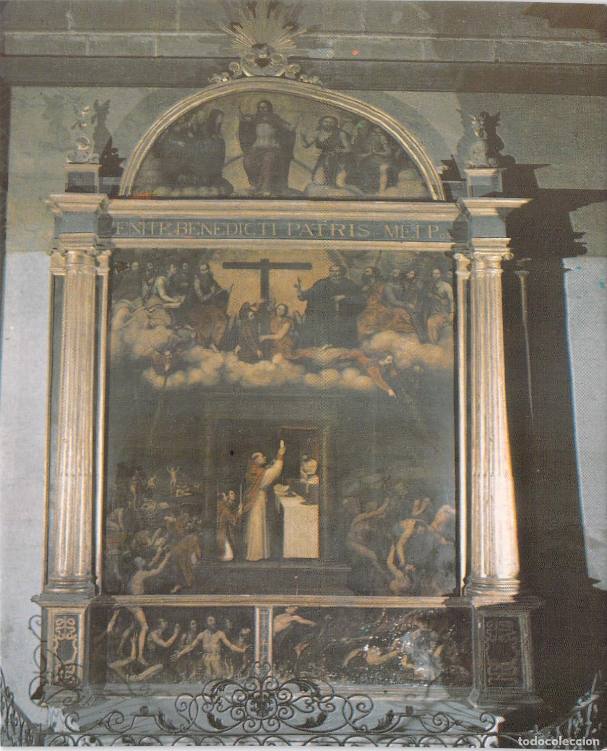 Postales: Postal Concatedral de San Nicol&aacute;s Alicante Cuadro Misa de San Gregorio