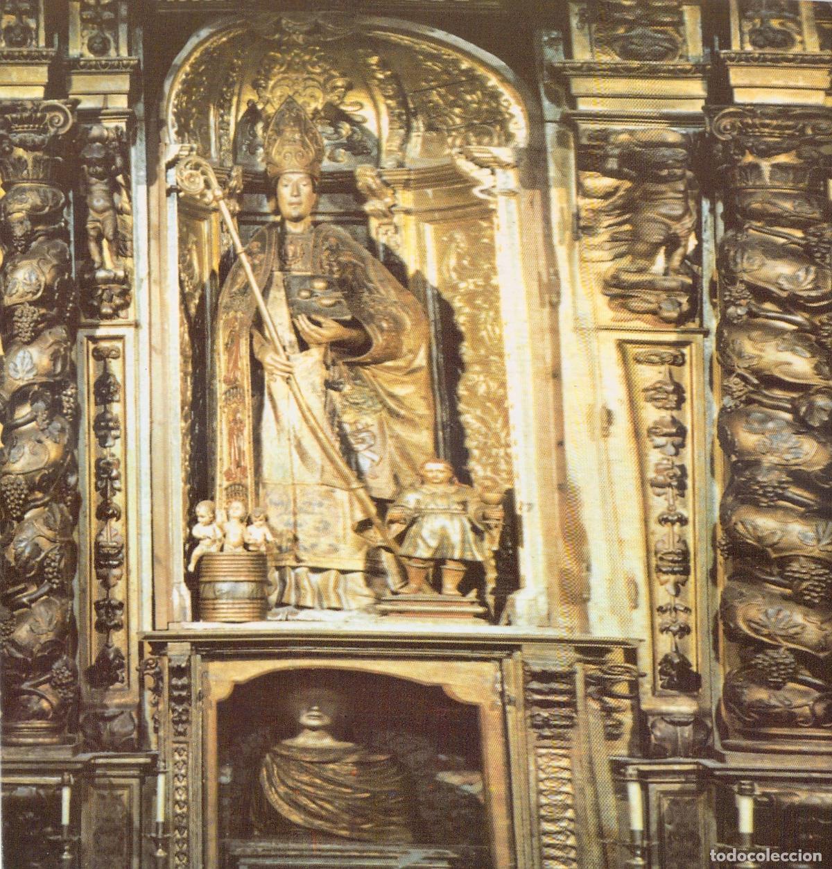 Postales: Postal Concatedral de San Nicol&aacute;s Alicante: Retablo Barroco y San Nicol&aacute;s