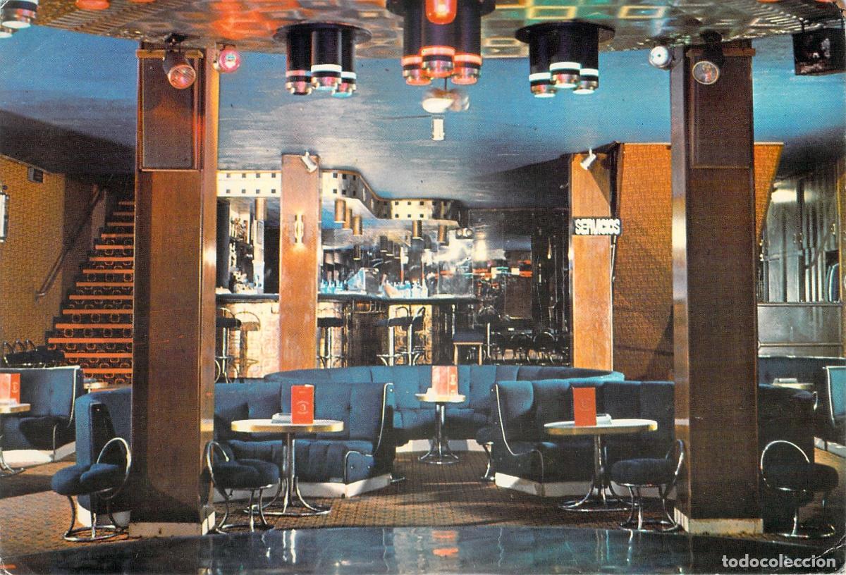 Postales: Postal de la Discoteca Vasarely en Alicante, Interior Retro