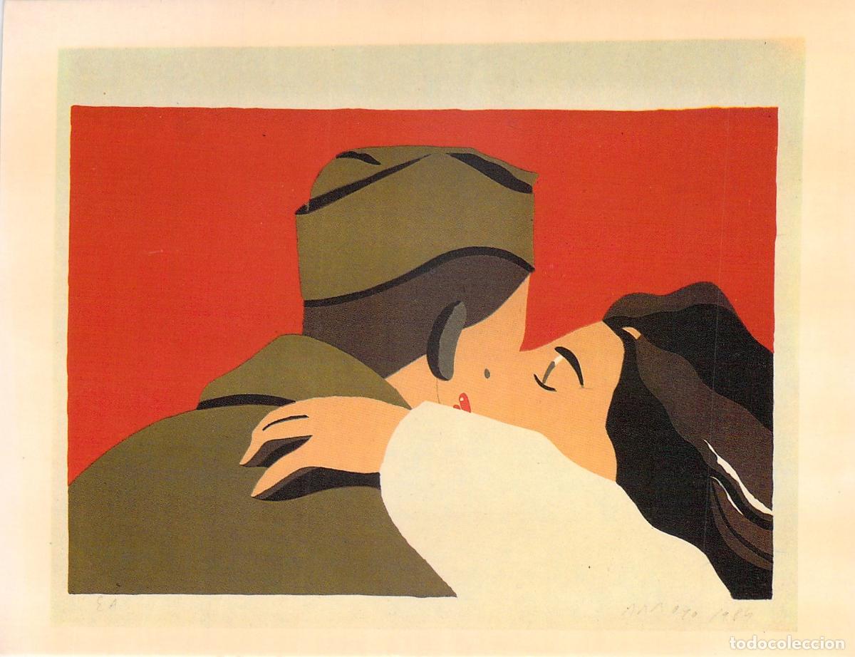 Postales: Postal Eduardo Arroyo - Conmemoraci&oacute;n Liberaci&oacute;n de Par&iacute;s - IVAM