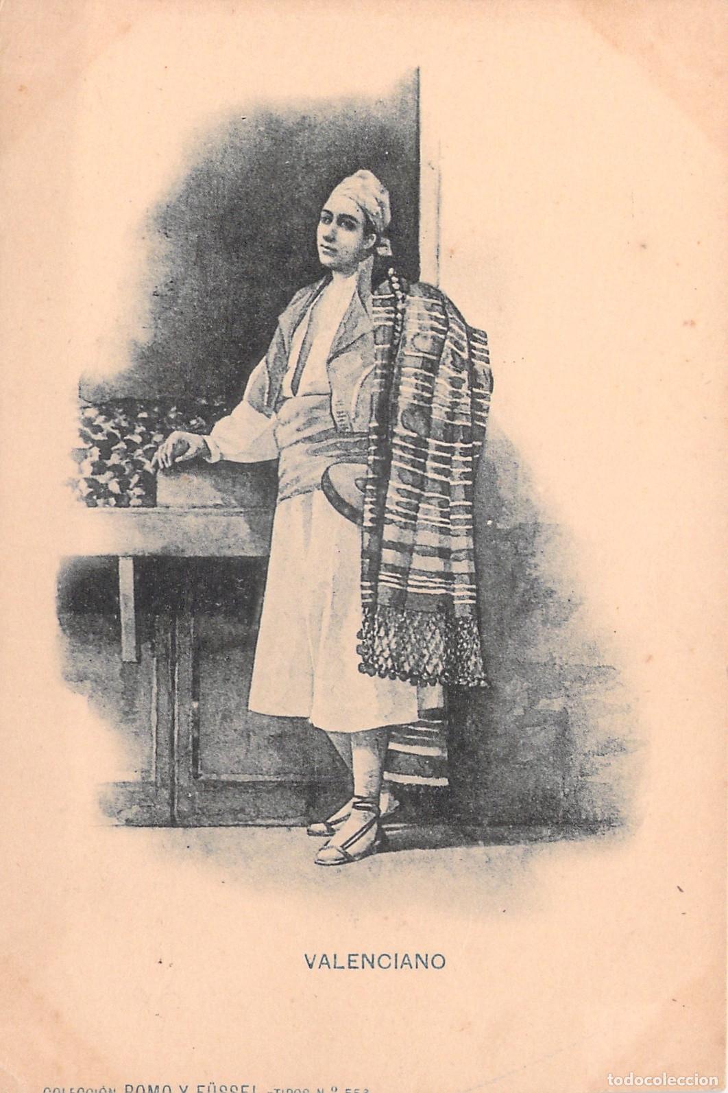 Postales: Postal Valenciano Traje Regional T&iacute;pico Espa&ntilde;a Romo y F&uuml;ssel