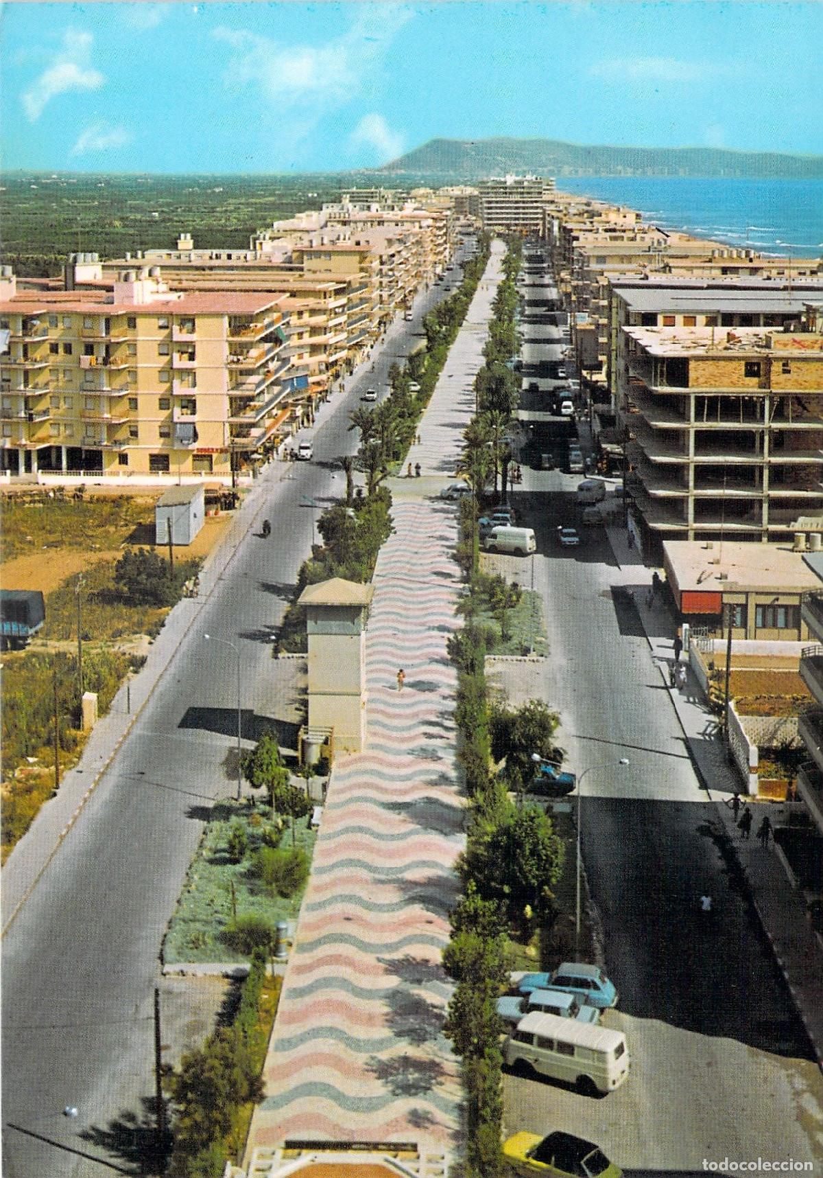 Postales: Postal de la Avenida Playa en Tabernes de Valldigna, Valencia