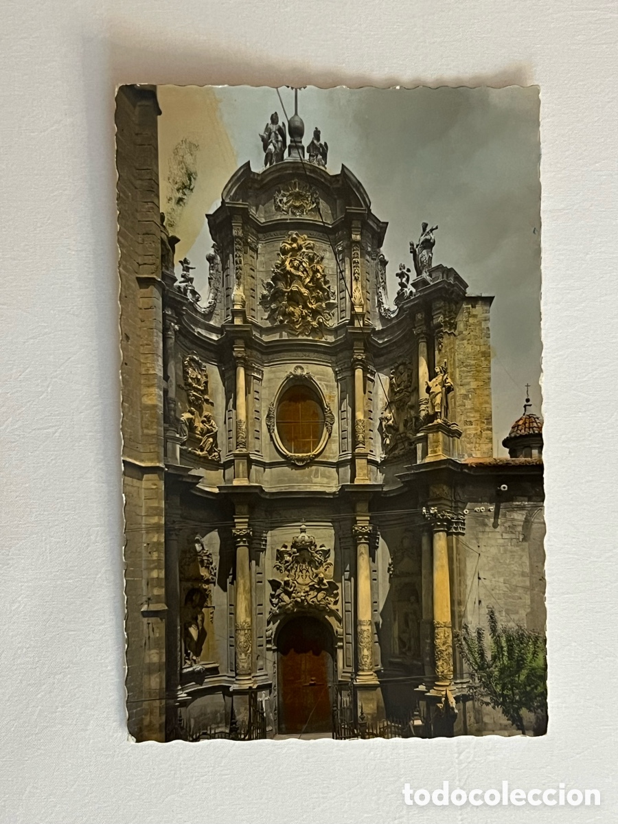 Postales: VALENCIA. Postal iluminada No.53, Catedral. Puerta de los Hierros.. Garc&iacute;a Garrabella (h.1950?)