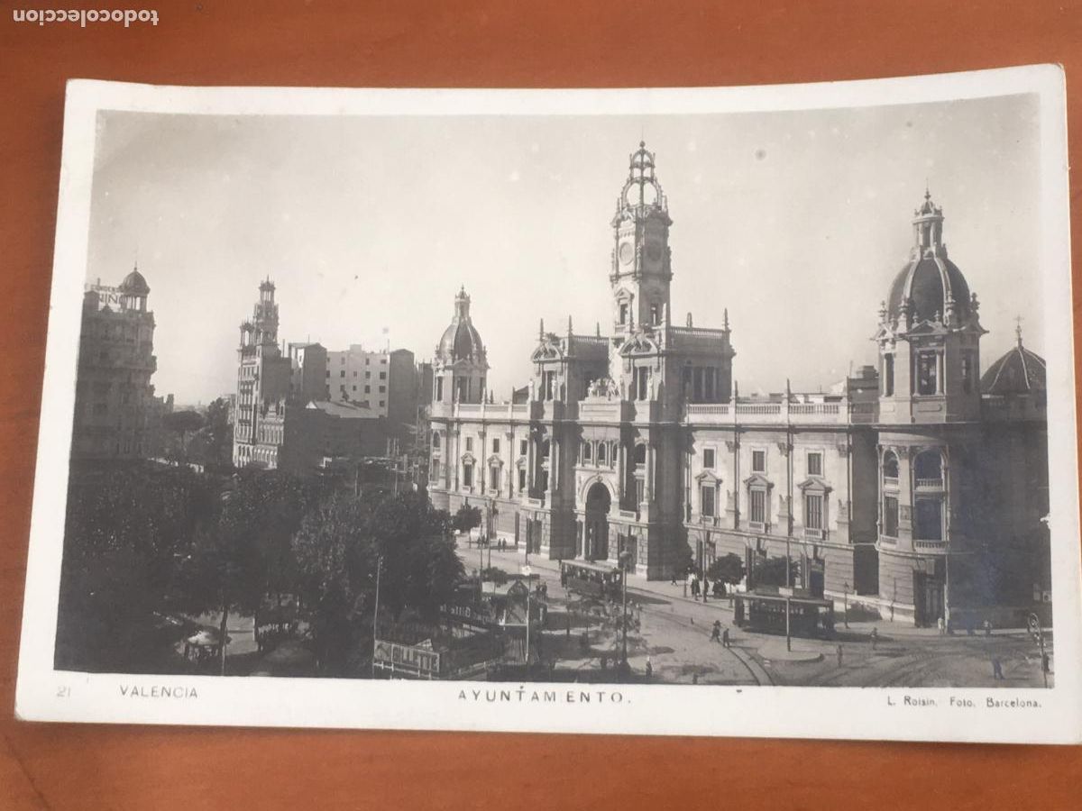 Postales: valencia ayuntamiento postal fotografica original antigua