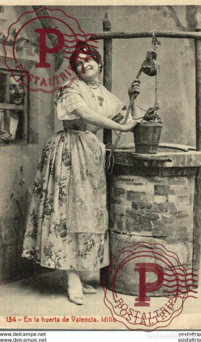Postales: 134 EN LA HUERTA DE VALENCIA. IDILIO