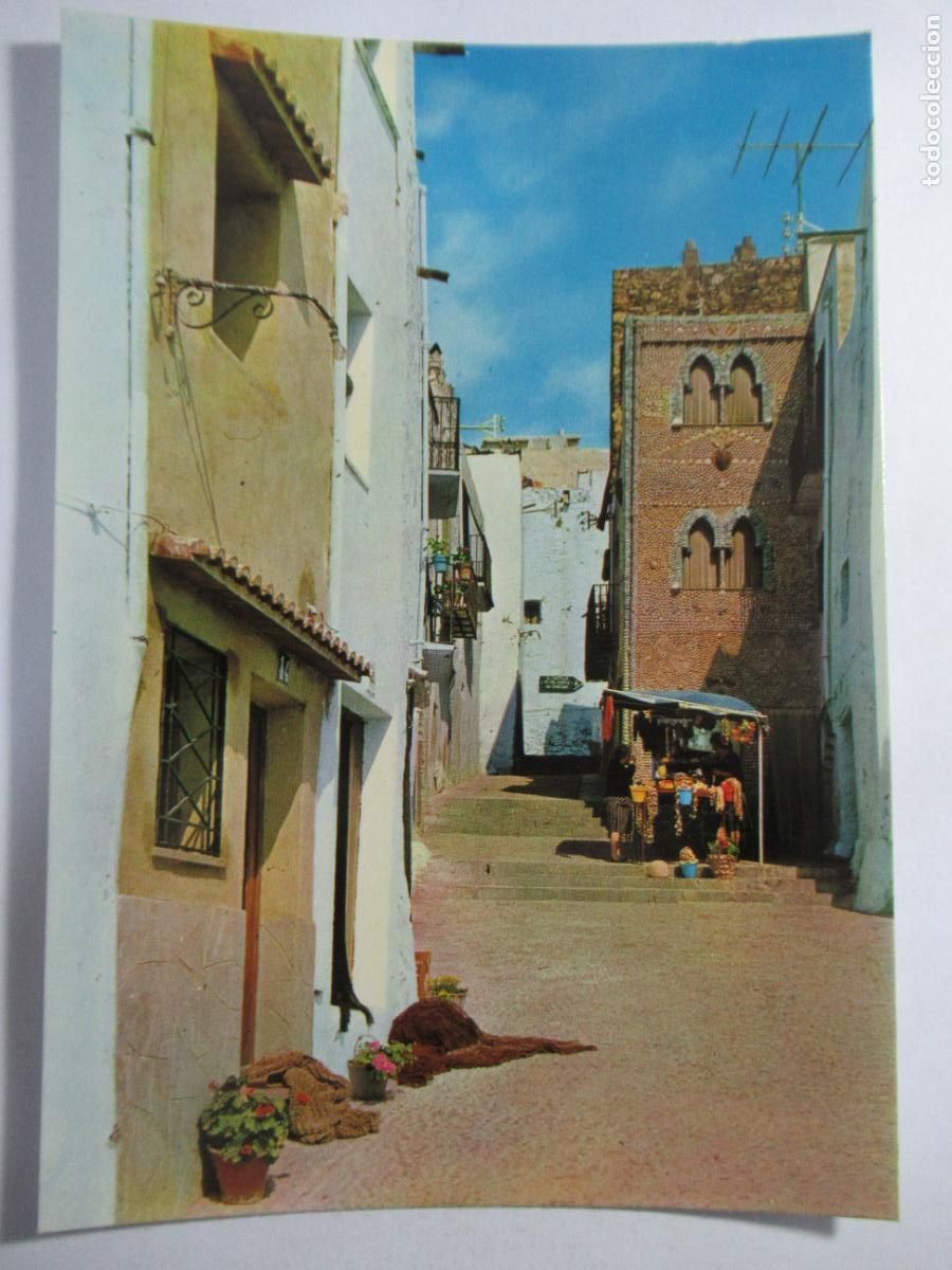 Postales: Pe&ntilde;&iacute;scola (Castell&oacute;n) - Calle t&iacute;pica - S/C