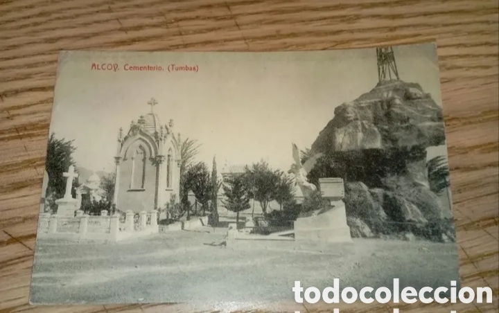 Postales: ALCOY (ALICANTE) - CEMENTERIO. (TUMBAS) - PAPELER&Iacute;A &rdquo;LA ANTIGUA&rdquo; - FOTOTIPIA THOMAS, BARCELONA