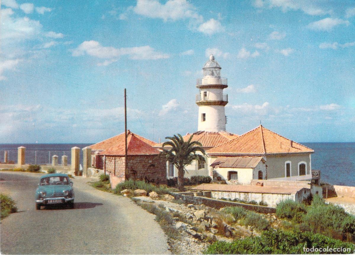 Postales: Postal de Cullera, Valencia - Vista del Faro y Paisaje Mar&iacute;timo