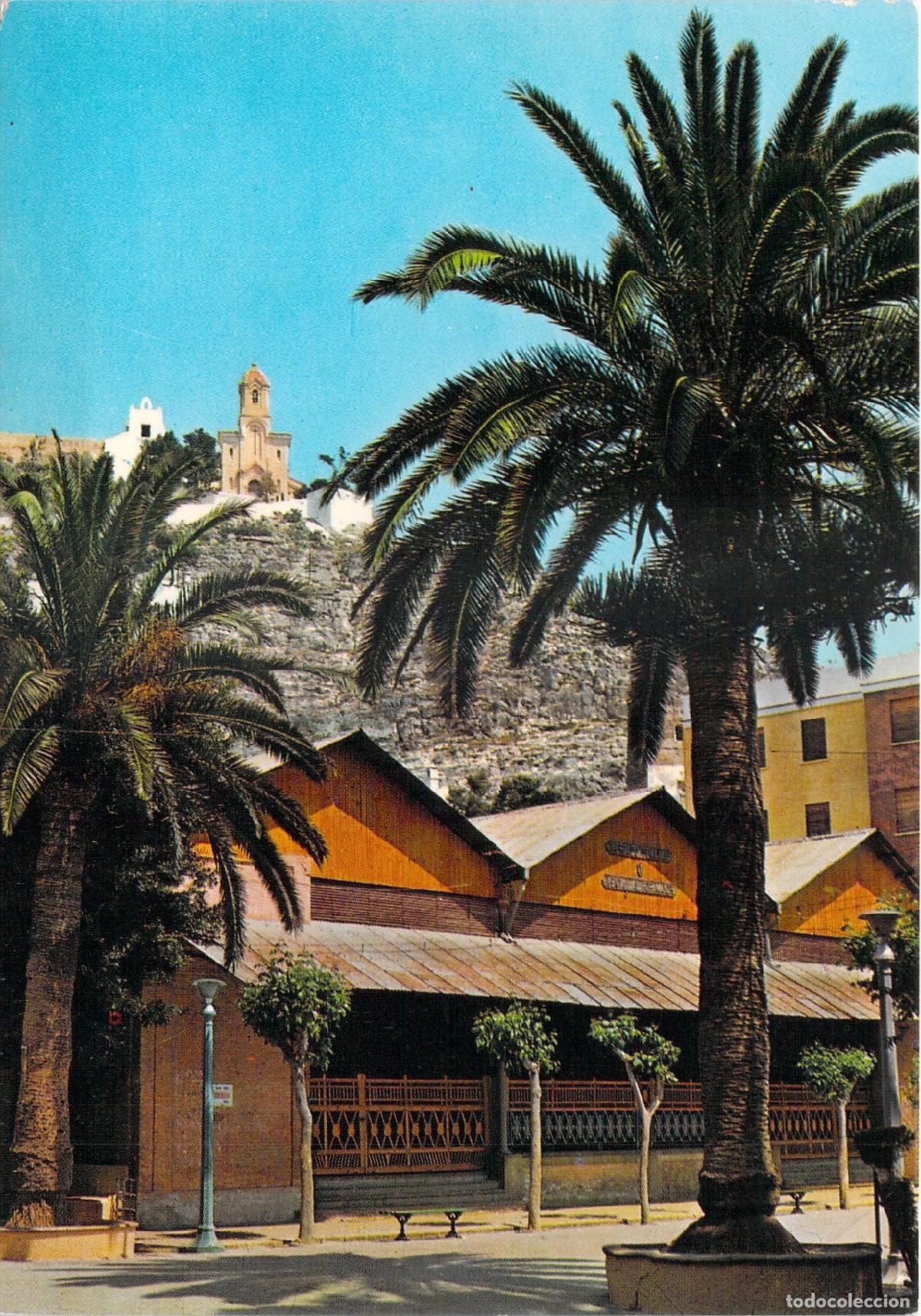 Postales: Postal de Cullera, Valencia - Jardines del Mercado y Santuario del Castillo