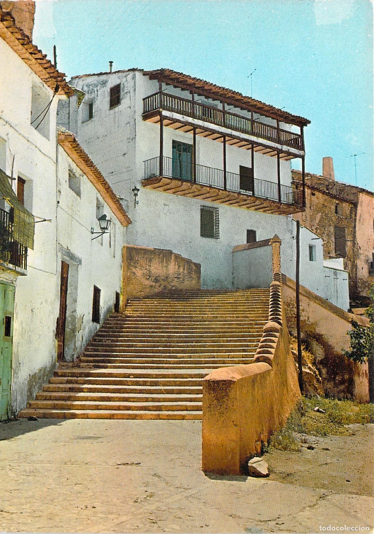 Postales: Postal de Requena, Valencia - Vista de la Cuesta del &Aacute;ngel
