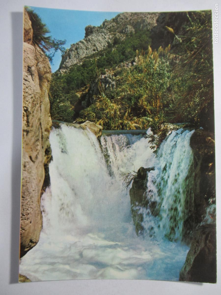Postales: Callosa de Ensarri&agrave; (Alicante) - R&iacute;o Algar. Cascada Toll Blau - S/C