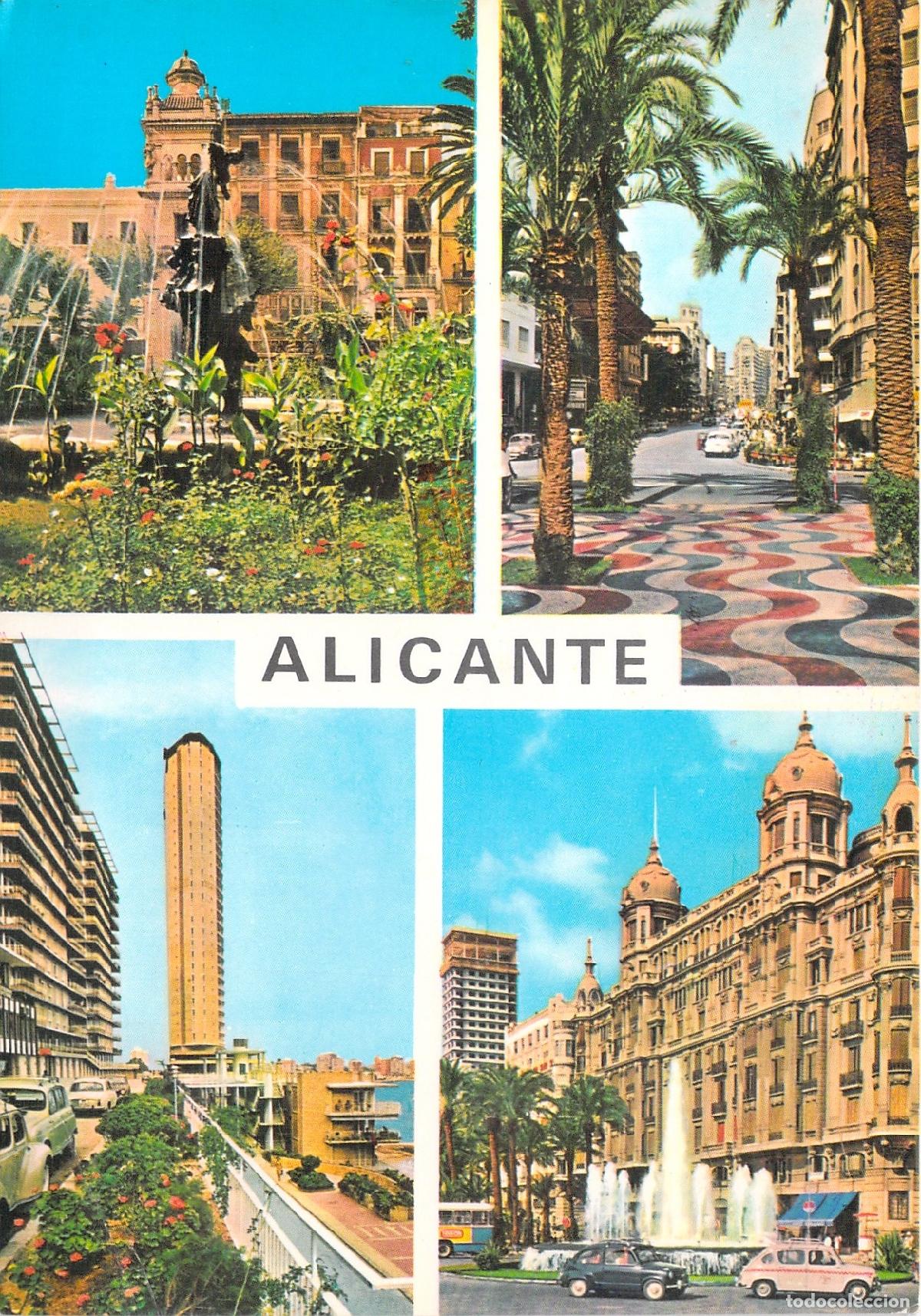 Postcards: Postal Multi-vista de Alicante: Explanada y Vistas de la Ciudad