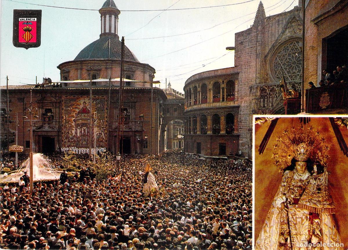 Postales: Postal de Valencia: Traslado de la Virgen de los Desamparados