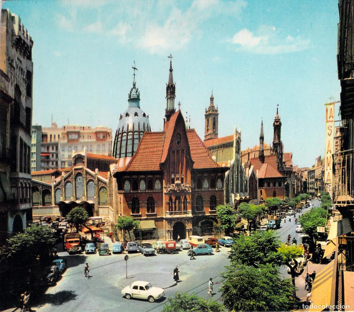 Postales: Postal Valencia Mercado Central y Edificio Vendistorejo