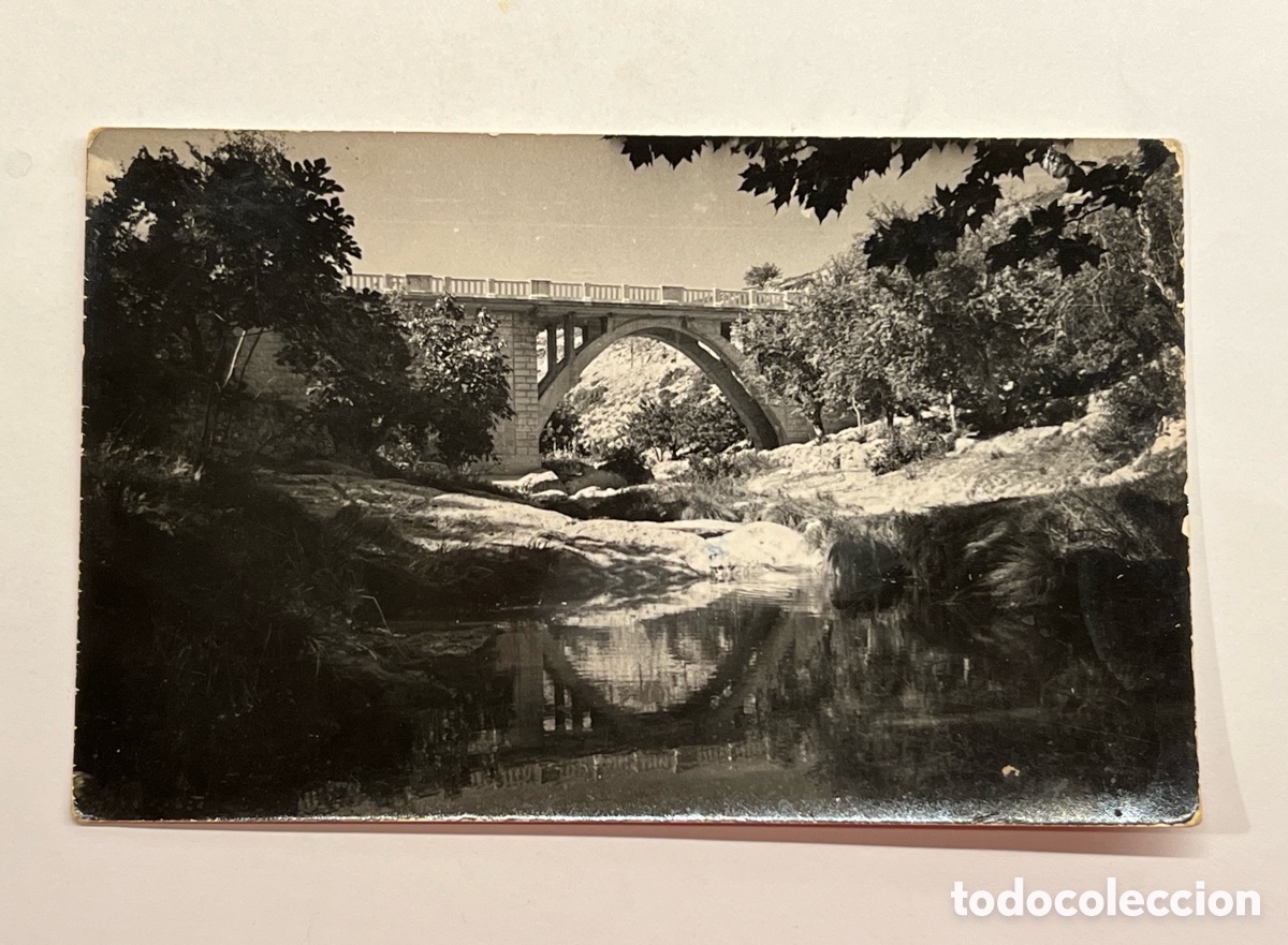 Postales: BU&Ntilde;OL (Valencia) Postal Puente sobre el R&iacute;o Juanes.. Foto Gimeno (a.1957) circulada