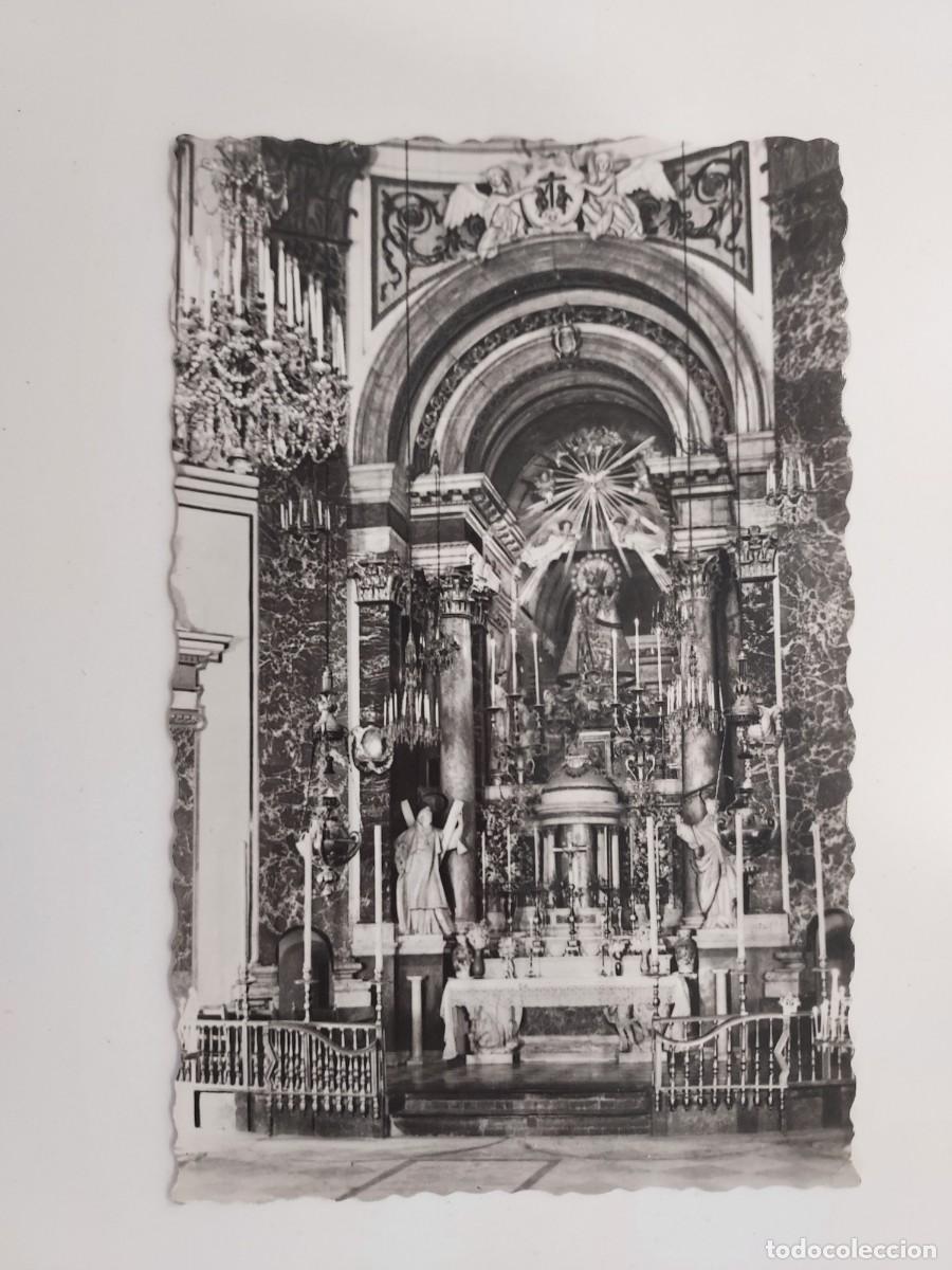 Postales: POSTAL VALENCIA REAL BASILICA DE LA VIRGEN DE LOS DESAMPARADOS ALTAR MAYOR. A&Ntilde;OS 1940. CIRCULADA